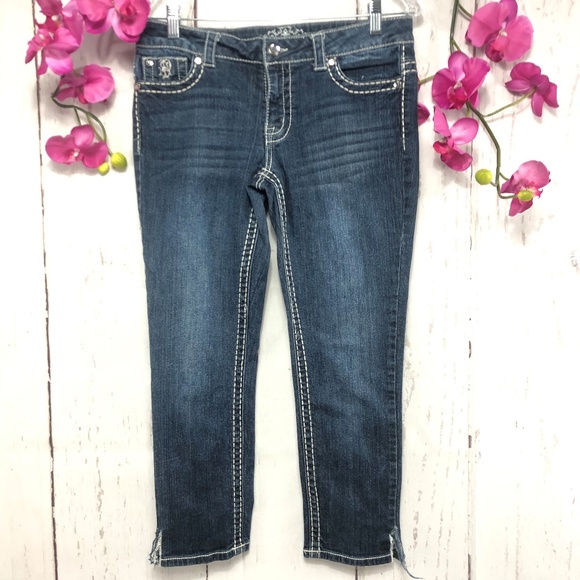 PAISLEY SKY CAPRI DARK BLUE SIZE 8 - Picture 1 of 8